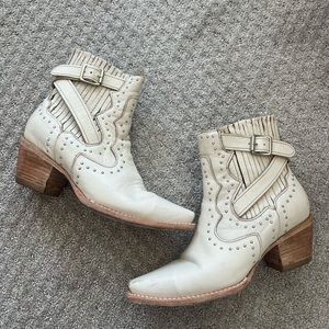 Cream, cowgirl boot, freebird
